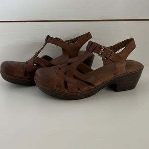 BOC leather wedges.